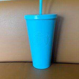 Starbucks Aqua Tumbler with Lid and Straw
